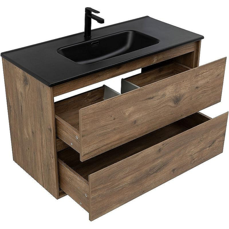 Тумба под раковину Aquanet Милан 100 336380 подвесная Дуб рустикальный, купить, цена, заказать, магазин, доставка, скидка, промокод, купить, цена, заказать, магазин, доставка, скидка, промокод