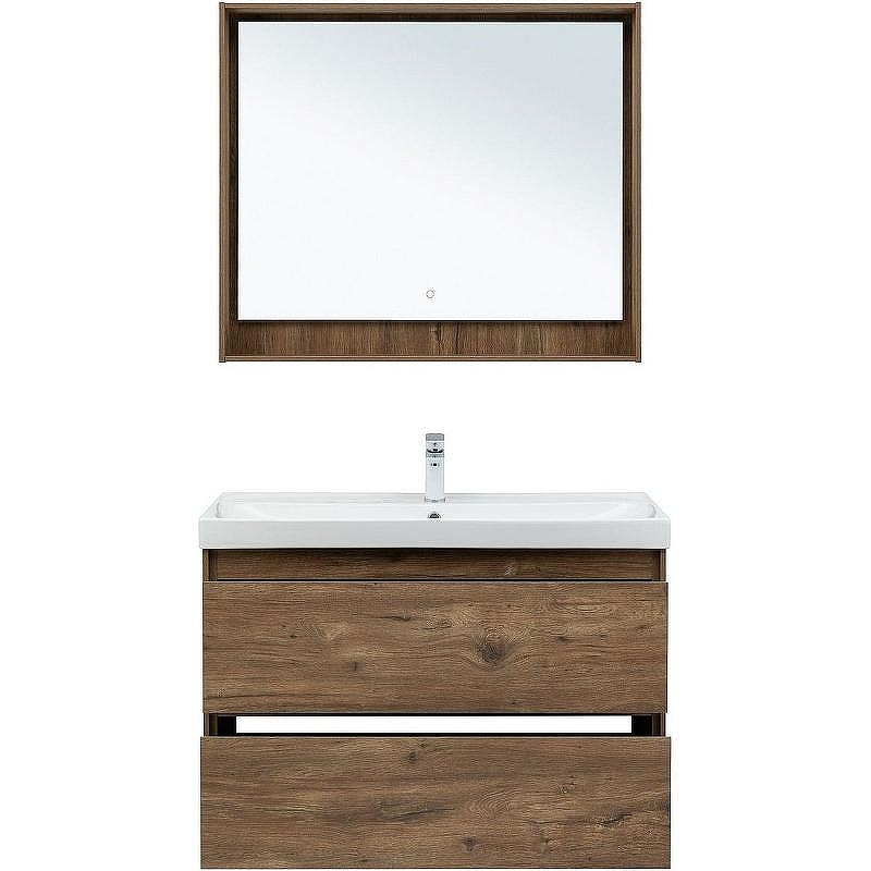 Тумба под раковину Aquanet Милан 100 336380 подвесная Дуб рустикальный, купить, цена, заказать, магазин, доставка, скидка, промокод, купить, цена, заказать, магазин, доставка, скидка, промокод