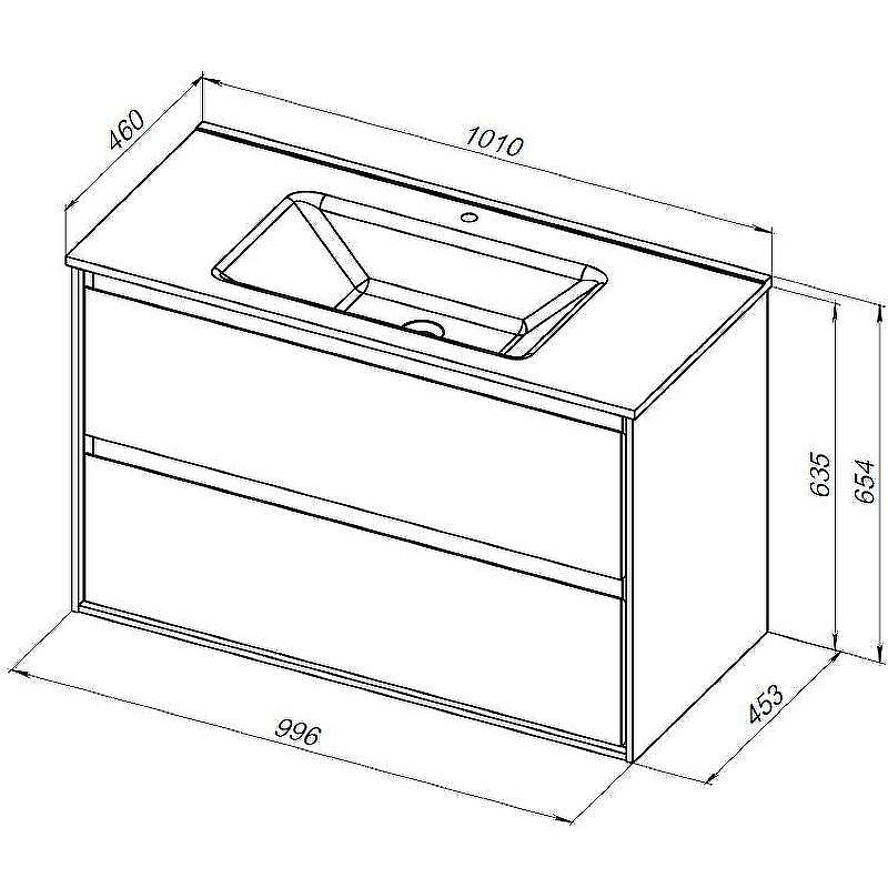 Тумба под раковину Aquanet Милан 100 336380 подвесная Дуб рустикальный, купить, цена, заказать, магазин, доставка, скидка, промокод, купить, цена, заказать, магазин, доставка, скидка, промокод