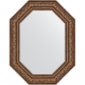 Зеркало Evoform Polygon 90х70 BY 7259 в багетной раме - Виньетка состаренная бронза 109, купить, цена, заказать, магазин, доставка, скидка, промокод, купить, цена, заказать, магазин, доставка, скидка, промокод