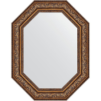 Зеркало Evoform Polygon 90х70 BY 7259 в багетной раме - Виньетка состаренная бронза 109, купить, цена, заказать, магазин, доставка, скидка, промокод, купить, цена, заказать, магазин, доставка, скидка, промокод