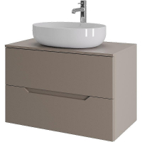 Тумба с раковиной Orange Line 80 Li-80TuLMDF+B05-520W подвесная Латте матовый, купить, цена, заказать, магазин, доставка, скидка, промокод, купить, цена, заказать, магазин, доставка, скидка, промокод