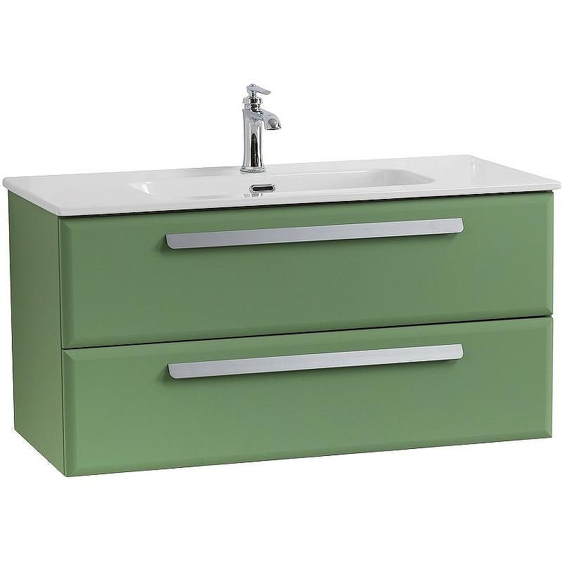 Тумба под раковину Cezares Eco-Cer-N 100 ECO-CER-N-1000-2C-SO-PS-P подвесная Фисташковый Софт без ручек, купить, цена, заказать, магазин, доставка, скидка, промокод, купить, цена, заказать, магазин, доставка, скидка, промокод