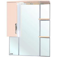 Зеркало со шкафом Bellezza Лагуна 85 L 4612114002076 с подсветкой L Бежевое Белое, купить, цена, заказать, магазин, доставка, скидка, промокод, купить, цена, заказать, магазин, доставка, скидка, промокод