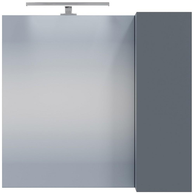 Зеркало со шкафом СанТа Антарес 70 700522 с подсветкой Графит матовый, купить, цена, заказать, магазин, доставка, скидка, промокод, купить, цена, заказать, магазин, доставка, скидка, промокод