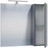 Зеркало со шкафом СанТа Антарес 70 700522 с подсветкой Графит матовый, купить, цена, заказать, магазин, доставка, скидка, промокод, купить, цена, заказать, магазин, доставка, скидка, промокод