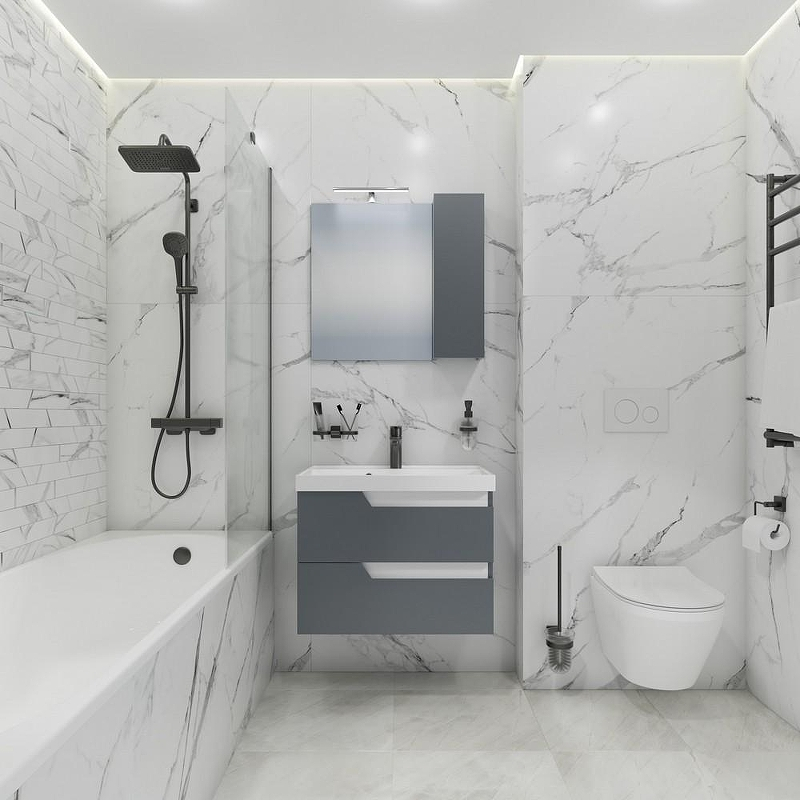 Зеркало со шкафом СанТа Антарес 70 700522 с подсветкой Графит матовый, купить, цена, заказать, магазин, доставка, скидка, промокод, купить, цена, заказать, магазин, доставка, скидка, промокод