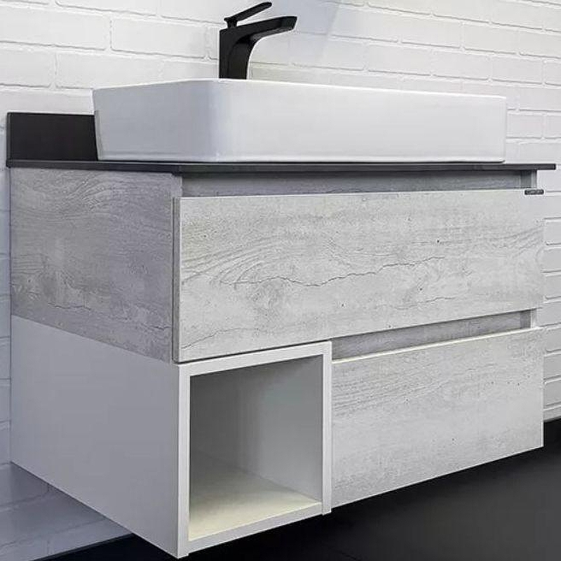 Тумба с раковиной Comforty Прага 75 00-00014831 подвесная Дуб белый, купить, цена, заказать, магазин, доставка, скидка, промокод, купить, цена, заказать, магазин, доставка, скидка, промокод