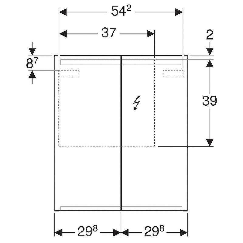 Зеркальный шкаф Geberit Option 60 500.582.00.1 Белый, купить, цена, заказать, магазин, доставка, скидка, промокод, купить, цена, заказать, магазин, доставка, скидка, промокод