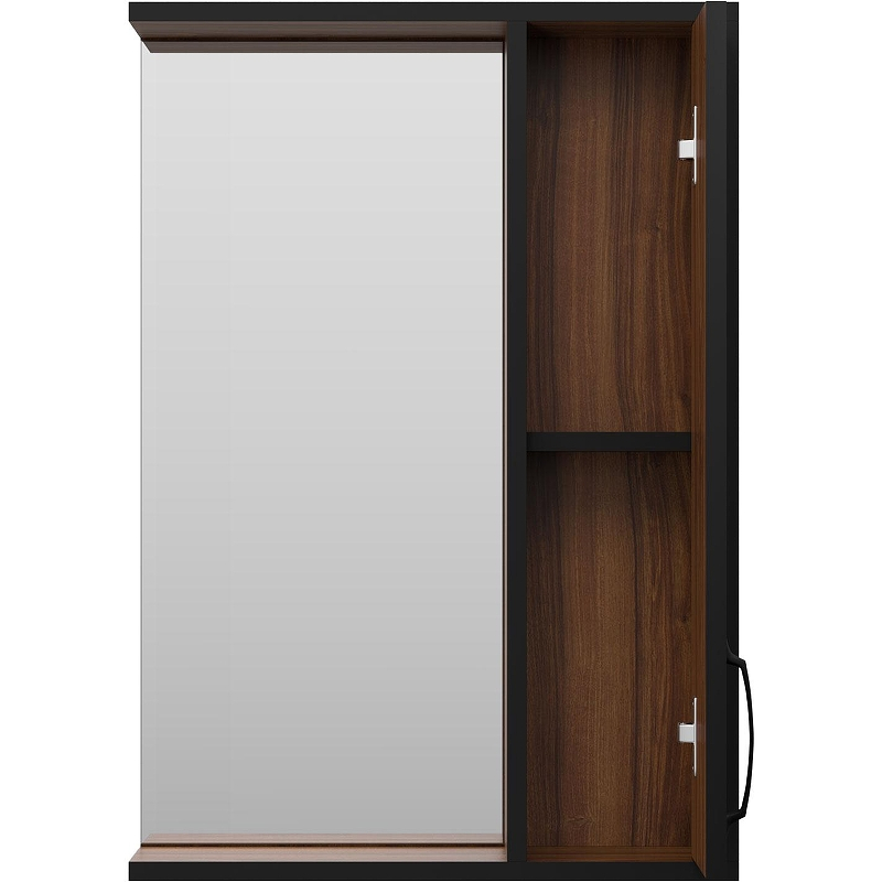 Зеркало со шкафом Misty Кедр 50 R П-Кед04050-011П Орех Черное, купить, цена, заказать, магазин, доставка, скидка, промокод, купить, цена, заказать, магазин, доставка, скидка, промокод