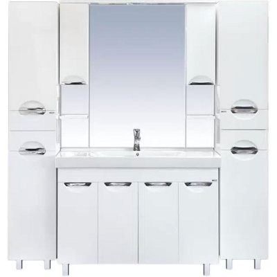 Зеркало со шкафом Brevita София 120 П-Соф02120-011Св с подсветкой Белое