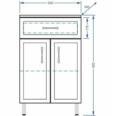 Комод Stella Polar Концепт 50 SP-00000153 Белый