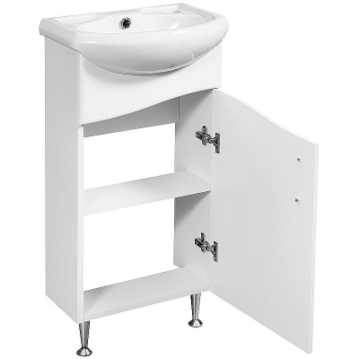 Тумба под раковину Stella Polar Волна 40 SP-00000230 Белая