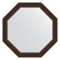 Зеркало Evoform Octagon 66х66 BY 3990 в багетной раме - Палисандр 62, купить, цена, заказать, магазин, доставка, скидка, промокод, купить, цена, заказать, магазин, доставка, скидка, промокод