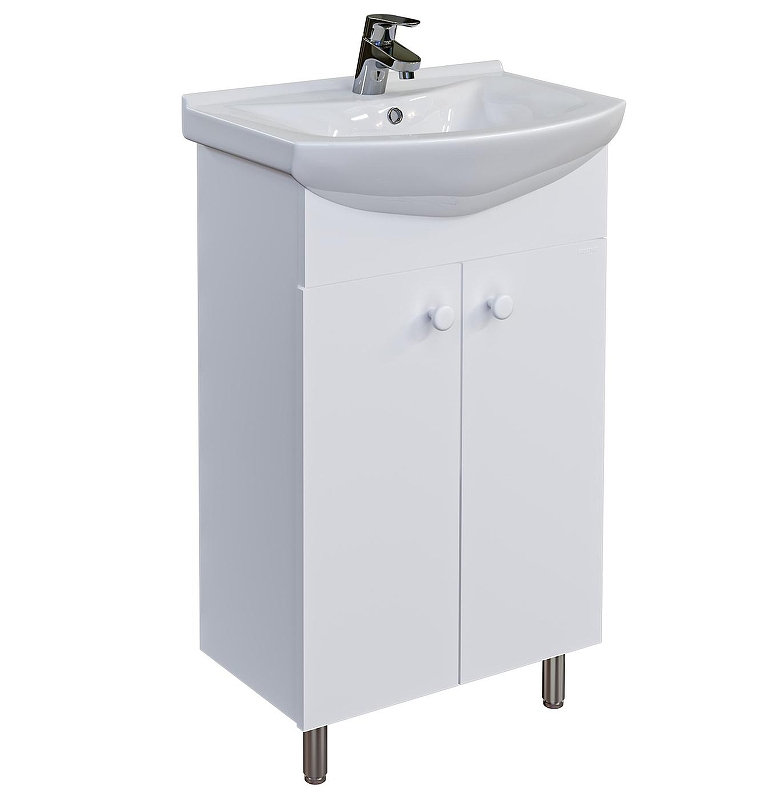 Комплект мебели для ванной Grossman Eco Line 60 106051-2 цвет Белый, купить, цена, заказать, магазин, доставка, скидка, промокод, купить, цена, заказать, магазин, доставка, скидка, промокод