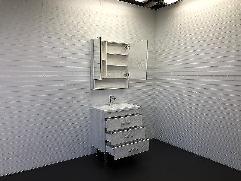 Тумба с раковиной Comforty Никосия 70Н 00-00005793 Дуб белый, купить, цена, заказать, магазин, доставка, скидка, промокод, купить, цена, заказать, магазин, доставка, скидка, промокод