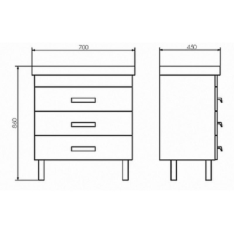 Тумба с раковиной Comforty Никосия 70Н 00-00005793 Дуб белый, купить, цена, заказать, магазин, доставка, скидка, промокод, купить, цена, заказать, магазин, доставка, скидка, промокод