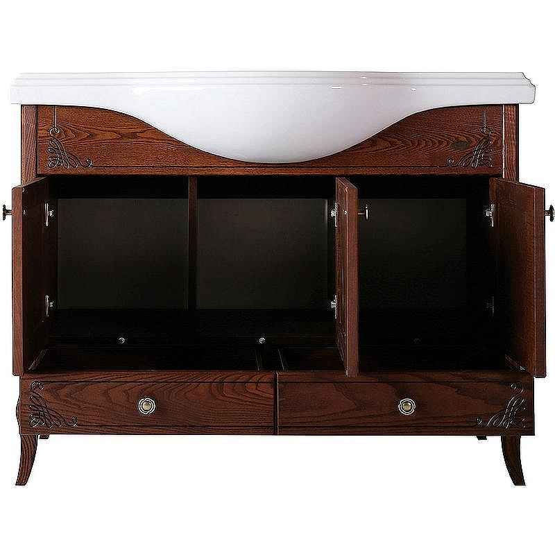 Комплект мебели для ванной ASB-Woodline Салерно 105 Антикварный орех, купить, цена, заказать, магазин, доставка, скидка, промокод, купить, цена, заказать, магазин, доставка, скидка, промокод