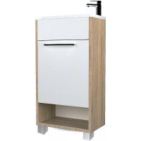 Тумба с раковиной 1MarKa Lira 40Н R У85923 Дуб сонома Белый глянец, купить, цена, заказать, магазин, доставка, скидка, промокод, купить, цена, заказать, магазин, доставка, скидка, промокод