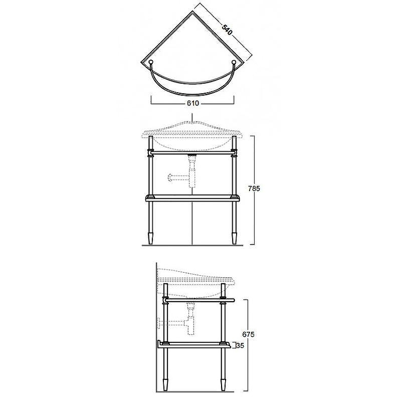 Консоль под раковину Simas Arcade 1011cr Хром, купить, цена, заказать, магазин, доставка, скидка, промокод, купить, цена, заказать, магазин, доставка, скидка, промокод