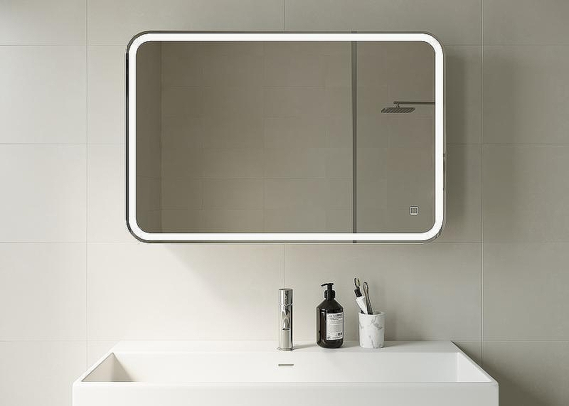 Зеркальный шкаф Creto Rainfall 90 22-900600WH с подсветкой Белый, купить, цена, заказать, магазин, доставка, скидка, промокод, купить, цена, заказать, магазин, доставка, скидка, промокод