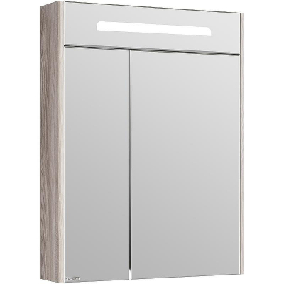 Зеркальный шкаф Aquaton Сильва 60 1A216202SIW60 с подсветкой Дуб фьорд