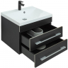 Тумба с раковиной Aquanet Верона 58 287644 подвесная Черная матовая, купить, цена, заказать, магазин, доставка, скидка, промокод, купить, цена, заказать, магазин, доставка, скидка, промокод