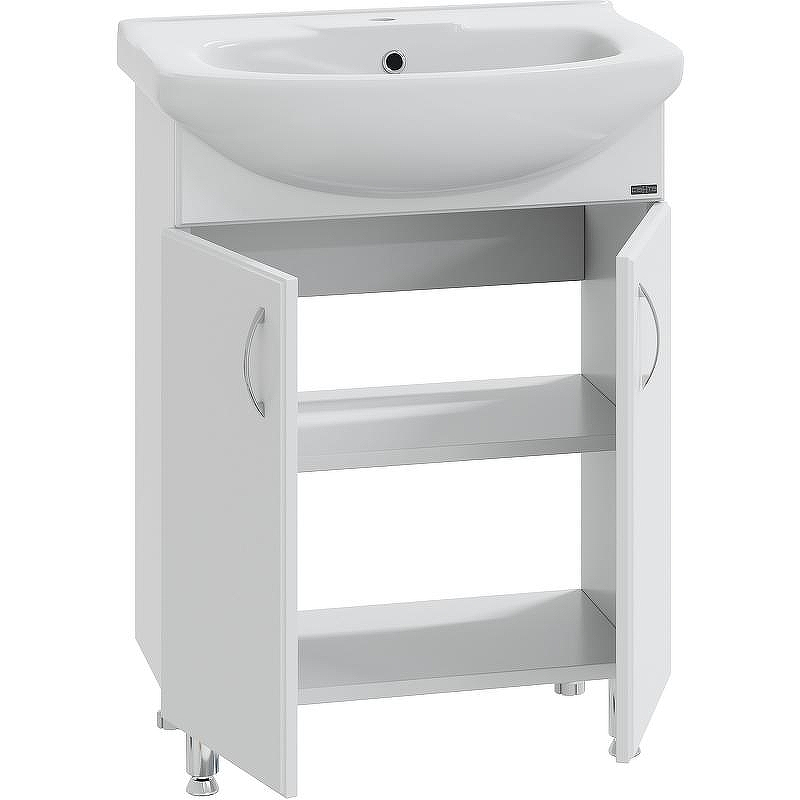 Тумба под раковину СанТа Элеганс 65 201102 Белая, купить, цена, заказать, магазин, доставка, скидка, промокод, купить, цена, заказать, магазин, доставка, скидка, промокод