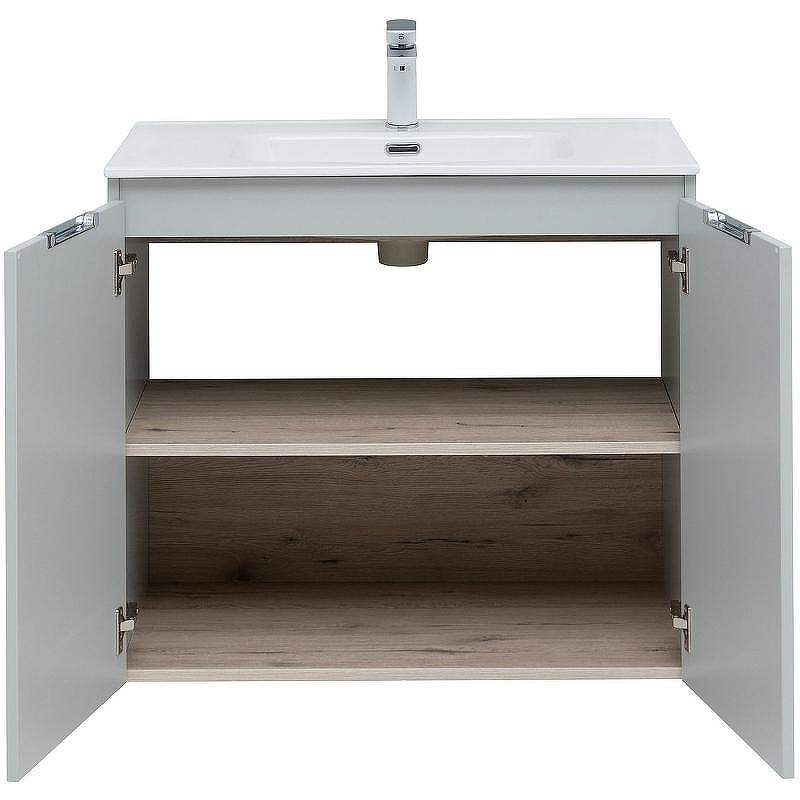 Тумба под раковину Aquanet Алвита New 80 277528 подвесная Серая матовая, купить, цена, заказать, магазин, доставка, скидка, промокод, купить, цена, заказать, магазин, доставка, скидка, промокод