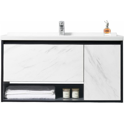 Π’ΡΠΌΠ±Π° Ρ ΡΠ°ΠΊΠΎΠ²ΠΈΠ½ΠΎΠΉ Orans BC-0903 100 9031000 ΠΏΠΎΠ΄Π²Π΅ΡΠ½Π°Ρ Dark grey White marble