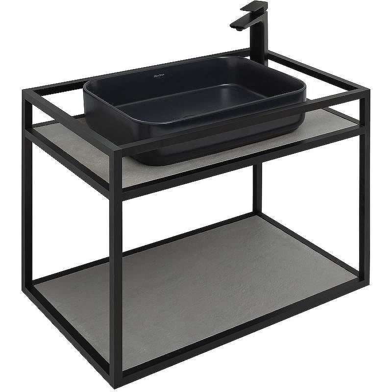 Консоль под раковину Allen Brau Liberty 75 1.33001.BB Черный браш, купить, цена, заказать, магазин, доставка, скидка, промокод, купить, цена, заказать, магазин, доставка, скидка, промокод