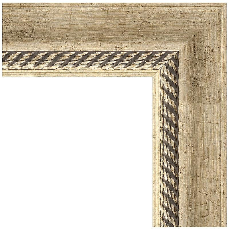 Зеркало Evoform Exclusive 93х63 BY 1172 с фацетом в багетной раме - Состаренное серебро с плетением 70, купить, цена, заказать, магазин, доставка, скидка, промокод, купить, цена, заказать, магазин, доставка, скидка, промокод