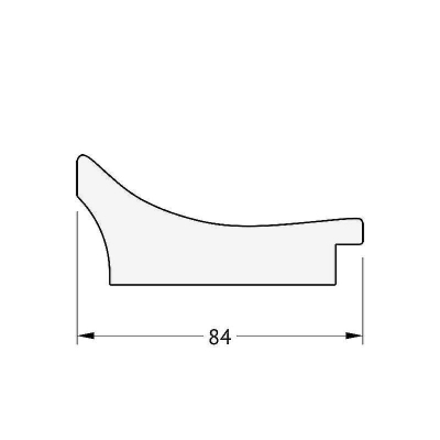 Зеркало Evoform Exclusive 136х56 BY 1259 с фацетом в багетной раме - Фреска 84