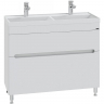 Тумба под раковину СанТа Лондон 100/2 2 ящика Белая, купить, цена, заказать, магазин, доставка, скидка, промокод, купить, цена, заказать, магазин, доставка, скидка, промокод