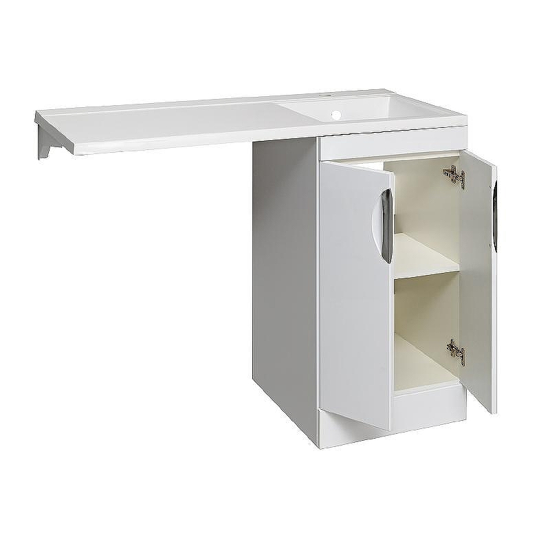 Тумба под раковину Runo Лира 105 00-00000144 Белая, купить, цена, заказать, магазин, доставка, скидка, промокод, купить, цена, заказать, магазин, доставка, скидка, промокод