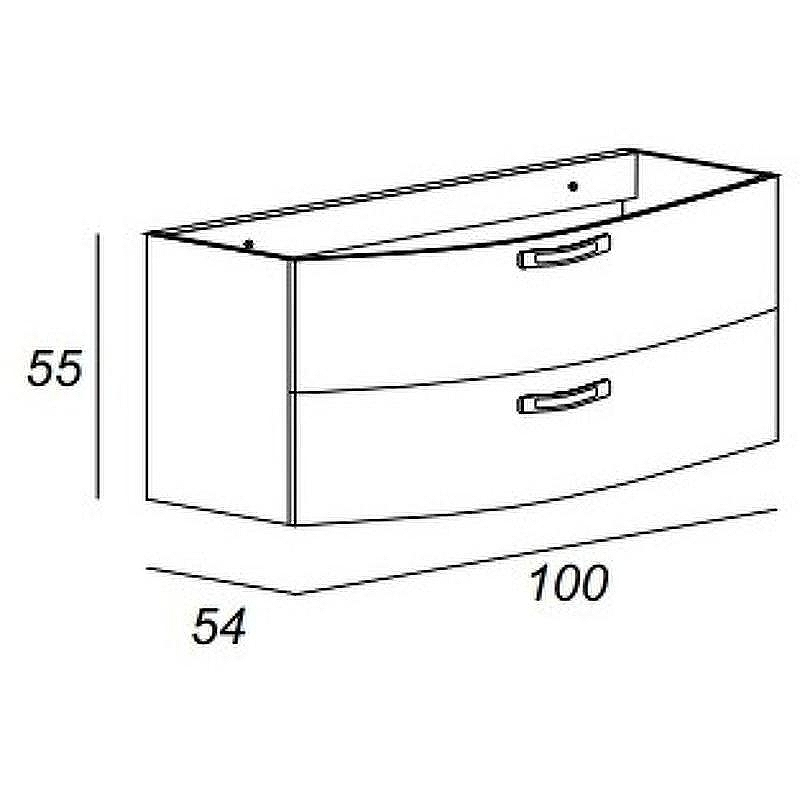 Тумба под раковину Cezares Comfort 100 54480 подвесная Larice, купить, цена, заказать, магазин, доставка, скидка, промокод, купить, цена, заказать, магазин, доставка, скидка, промокод