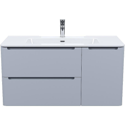 Тумба с раковиной Iddis Edifice 100 EDI10L0i95K подвесная Светло-серая