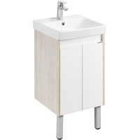 Тумба под раковину Aquaton Сканди Doors 45 1A278701SDB20 Белый глянец Дуб верона, купить, цена, заказать, магазин, доставка, скидка, промокод, купить, цена, заказать, магазин, доставка, скидка, промокод