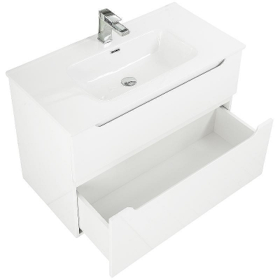 Тумба под раковину BelBagno Etna-H60 90 ETNA-H60-900-2C-SO-BL-P подвесная Bianco Lucido