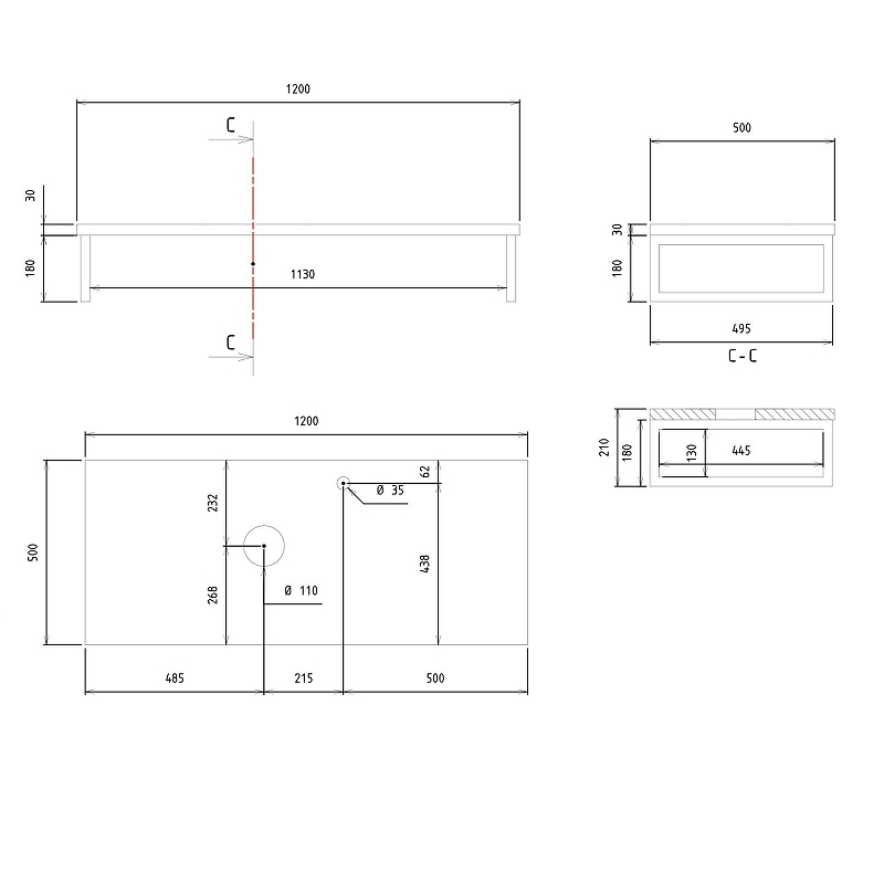 Консоль под раковину Orka Kestel 120 3001043 Дуб, купить, цена, заказать, магазин, доставка, скидка, промокод, купить, цена, заказать, магазин, доставка, скидка, промокод