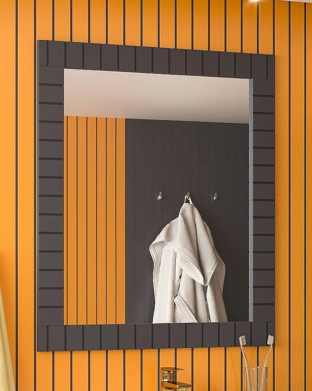 Зеркало Brevita Gloster 70 GLOS-02070-48-2 Графит матовый, купить, цена, заказать, магазин, доставка, скидка, промокод, купить, цена, заказать, магазин, доставка, скидка, промокод