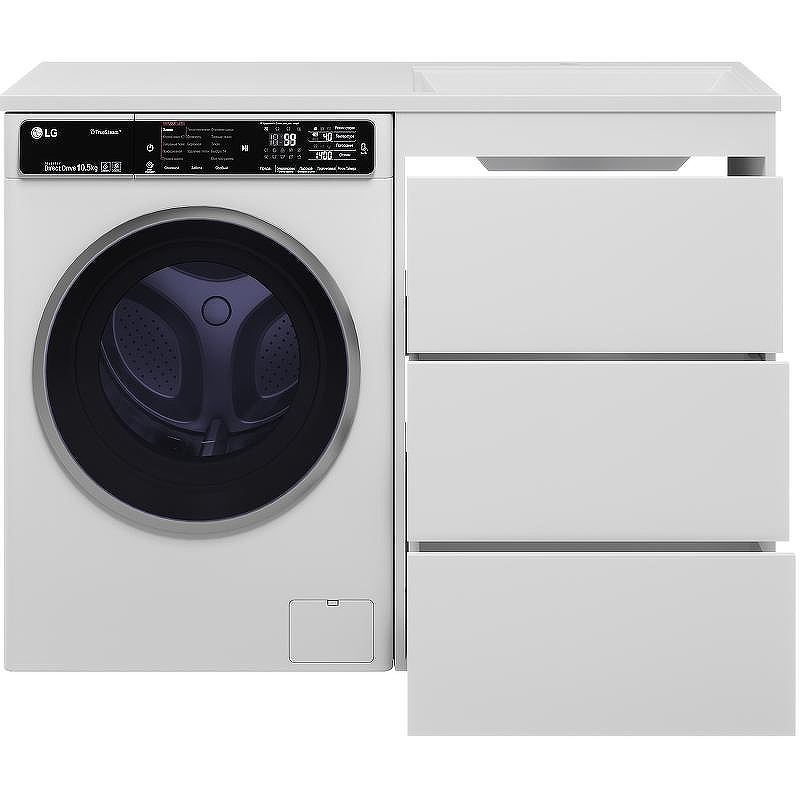 Тумба под раковину Brevita Grafit 120 GRA-01060-023Я Белая матовая, купить, цена, заказать, магазин, доставка, скидка, промокод, купить, цена, заказать, магазин, доставка, скидка, промокод