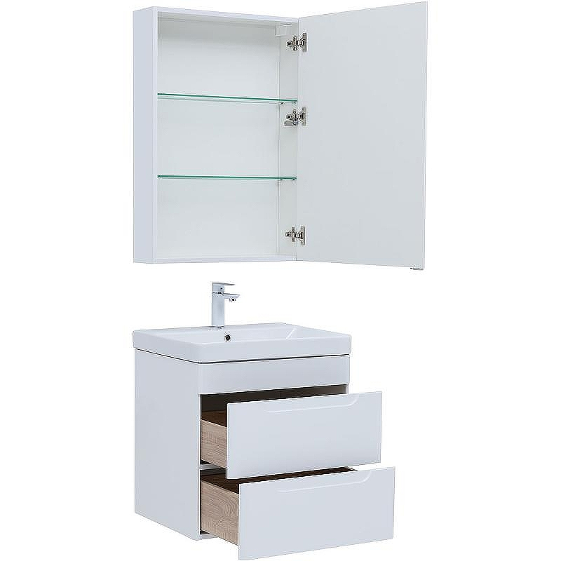 Комплект мебели для ванной Aquanet София 60 274197 подвесной Белый глянец, купить, цена, заказать, магазин, доставка, скидка, промокод, купить, цена, заказать, магазин, доставка, скидка, промокод