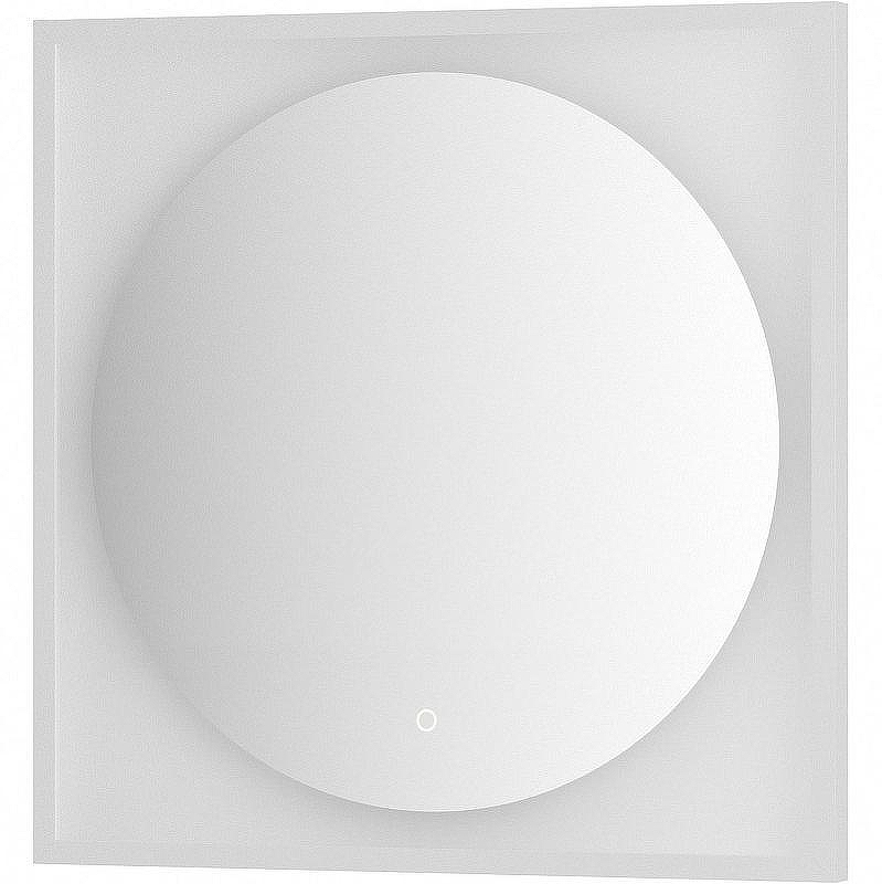 Зеркало Defesto Eclipce 70х70 DF 2227S с подсветкой 15W-4500К/в багетной раме/Сенсорный выключатель/Нейтральный белый свет/Белая рама, купить, цена, заказать, магазин, доставка, скидка, промокод, купить, цена, заказать, магазин, доставка, скидка, промокод