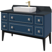 Тумба под раковину Caprigo Metropol 125 13716.30-061.CRM.00.20/020.05 Синяя матовая, купить, цена, заказать, магазин, доставка, скидка, промокод, купить, цена, заказать, магазин, доставка, скидка, промокод