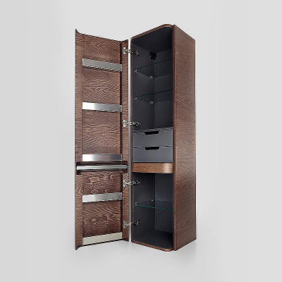 Шкаф пенал AM.PM Sensation 40 L M30CHL0406NF подвесной Орех