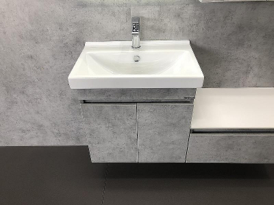 Тумба с раковиной Comforty Осло 60 00-00000835 подвесная Бетон светлый