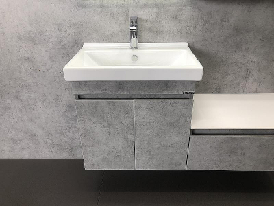 Тумба с раковиной Comforty Осло 60 00-00000835 подвесная Бетон светлый