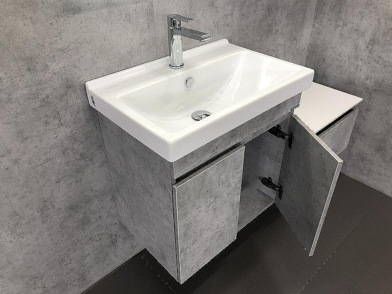 Тумба с раковиной Comforty Осло 60 00-00000835 подвесная Бетон светлый, купить, цена, заказать, магазин, доставка, скидка, промокод, купить, цена, заказать, магазин, доставка, скидка, промокод