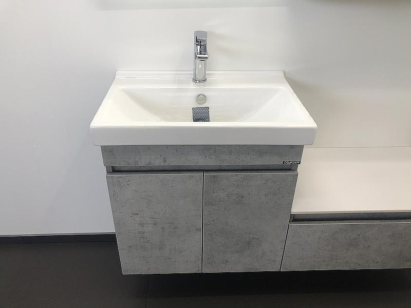 Тумба с раковиной Comforty Осло 60 00-00000835 подвесная Бетон светлый, купить, цена, заказать, магазин, доставка, скидка, промокод, купить, цена, заказать, магазин, доставка, скидка, промокод